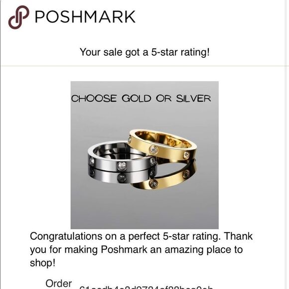 NEW GOLD OR SILVER DIAMOND LOVE RING THIN STYLE LOVE RING - Picture 6 of 8